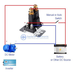 COIL 48V DC-DC Relay 500A Automotive Heavy Duty High Current Starting